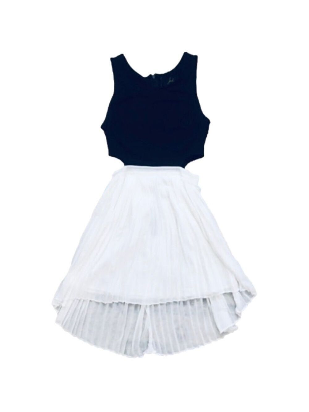 Jack By BB Dakota Black and White Evening Cocktail Cut Out Dress NWOT - Picture 2 of 10